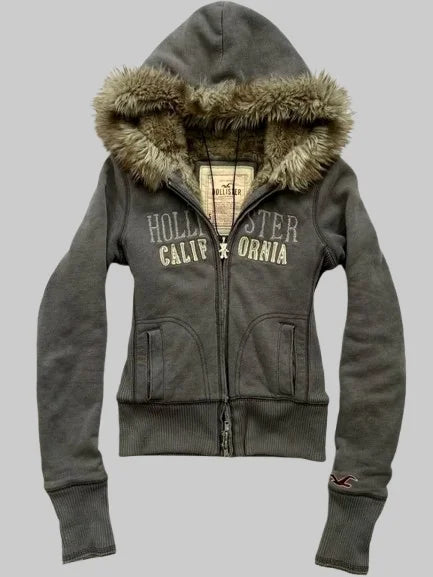 Hollister California Fur-Lined Hoodie