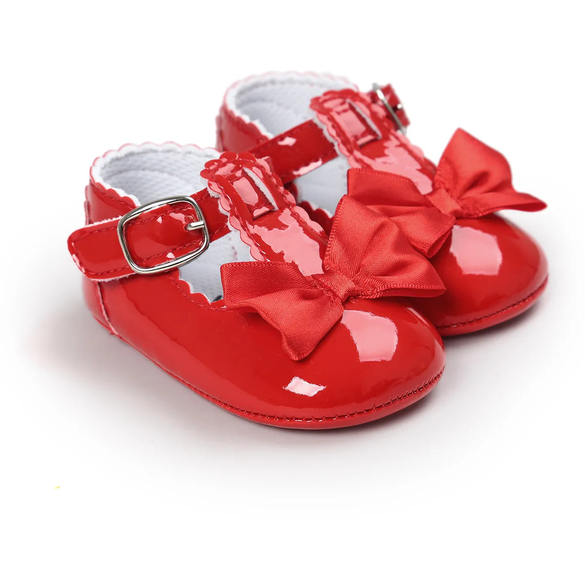 Bow Buckle Baby Shoes