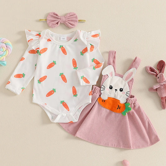 Bunny & Carrot 3-Piece Outfit