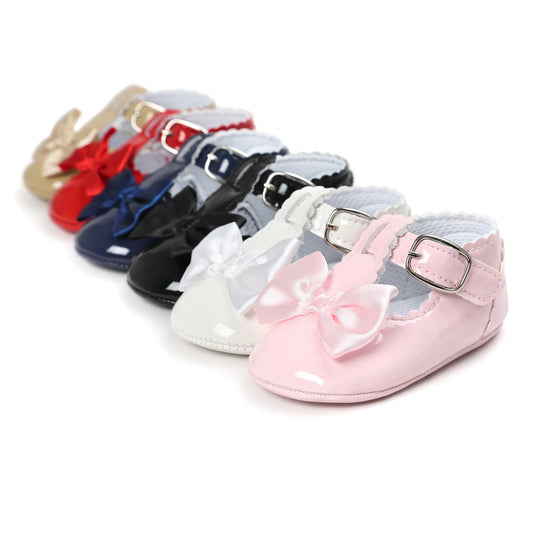 Bow Buckle Baby Shoes