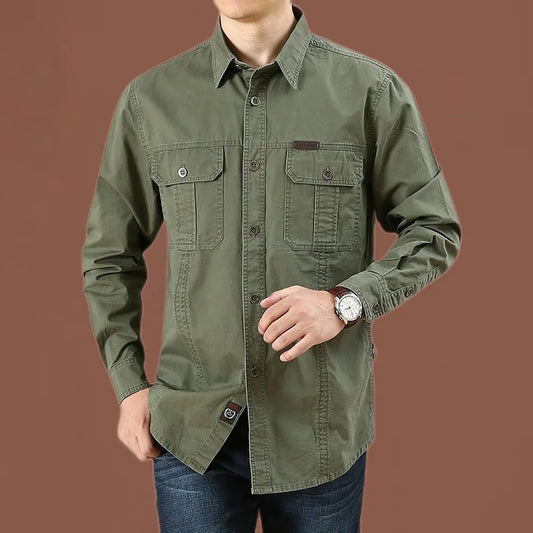 Men Casual Button Up Shirt