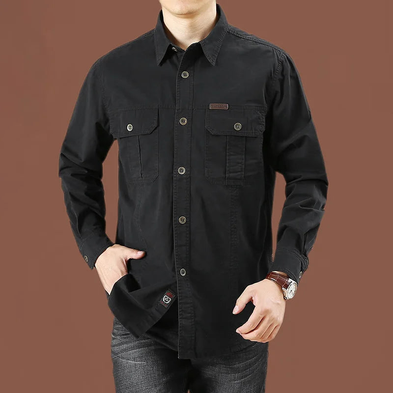 Men Casual Button Up Shirt