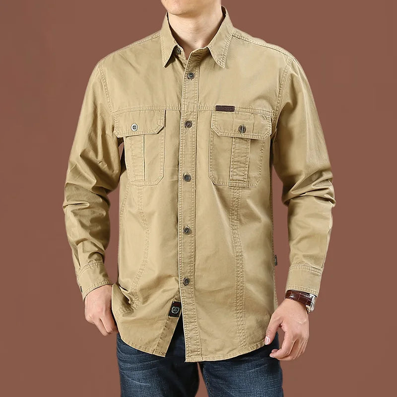 Men Casual Button Up Shirt