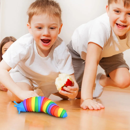 Colorful Fidget Slug Toy