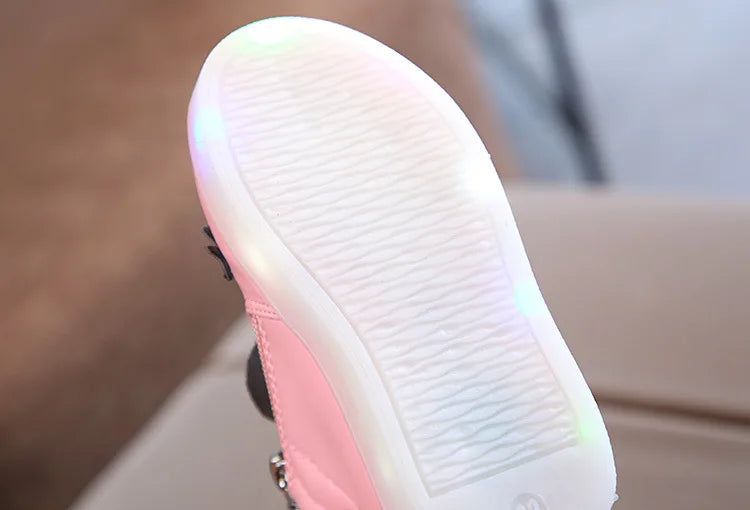 Light-Up Bow Sneakers