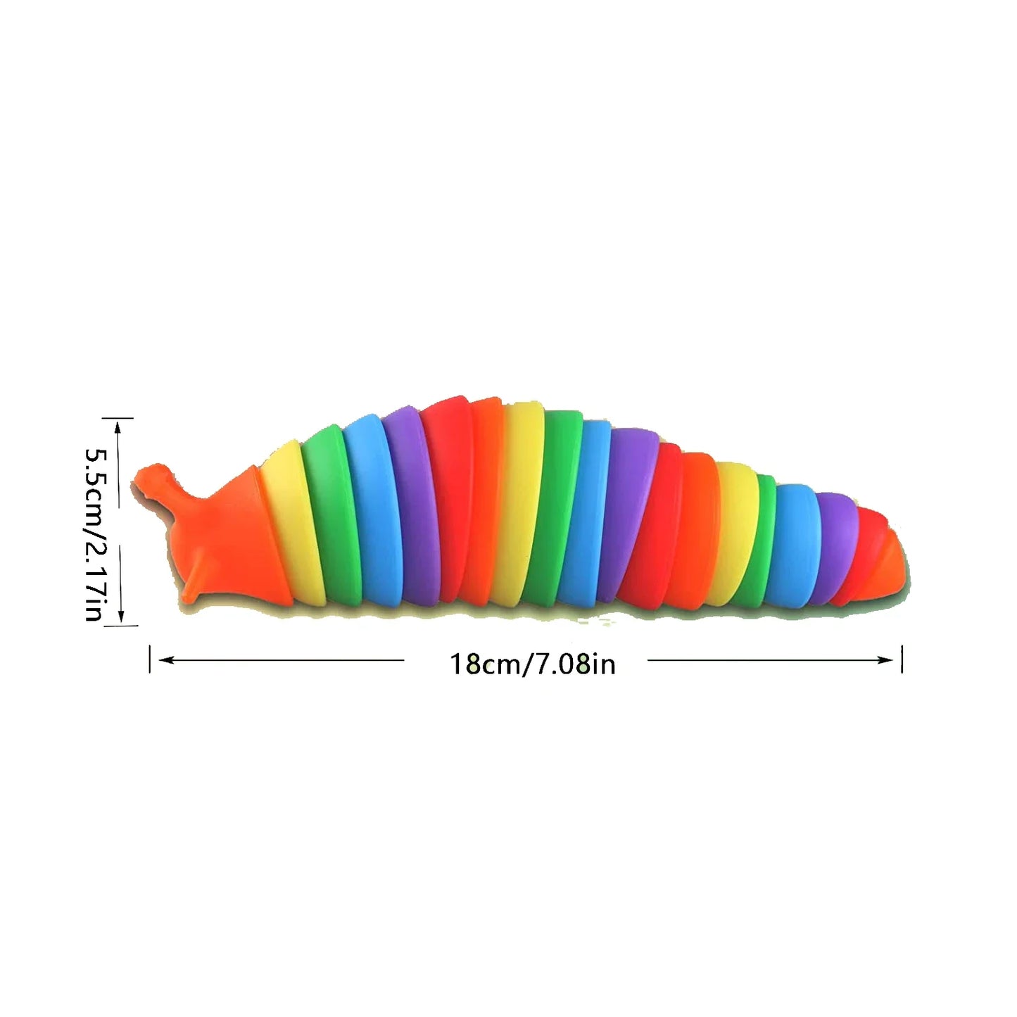 Colorful Fidget Slug Toy