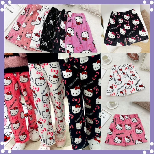 Hello Kitty Flannel Pajamas Women's