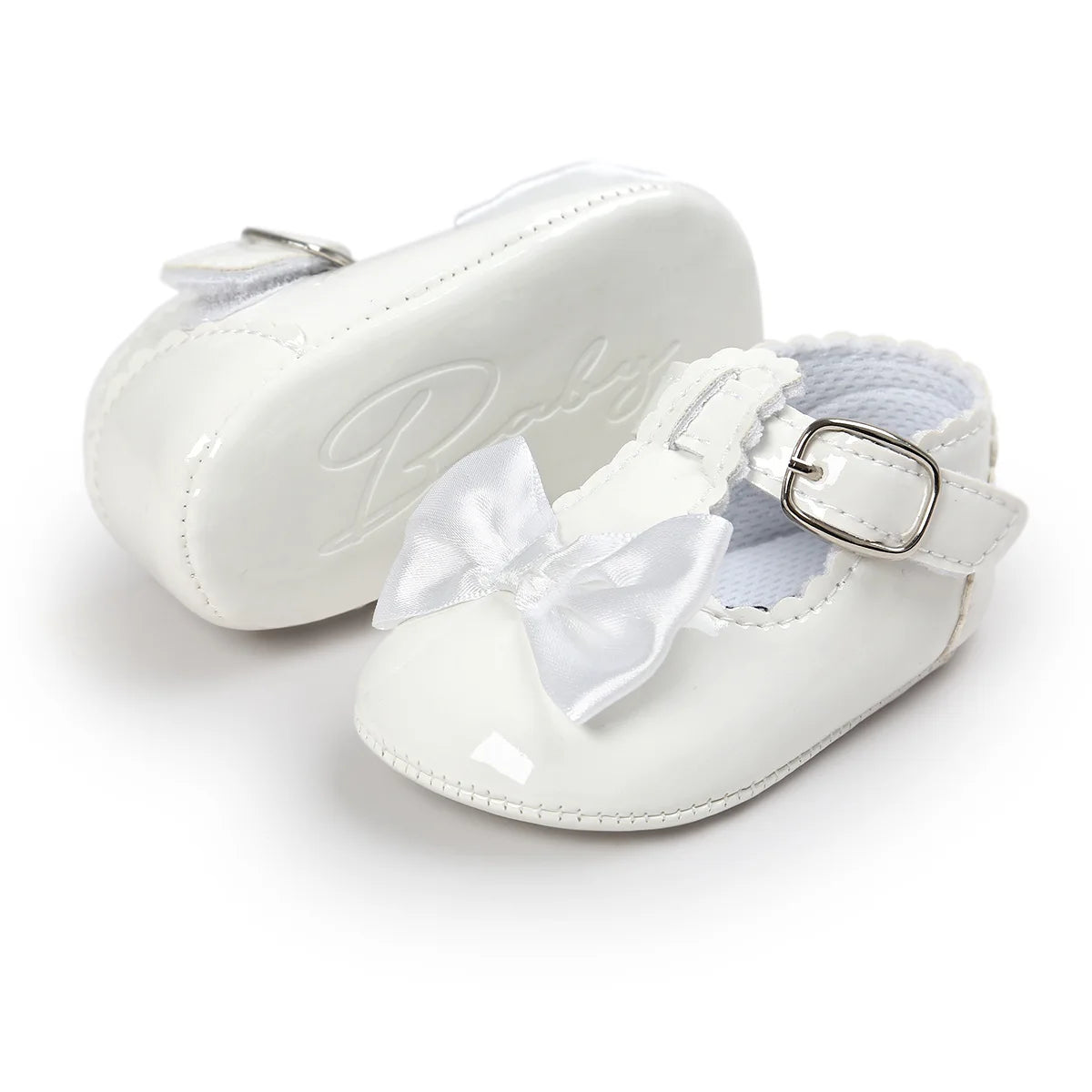 Bow Buckle Baby Shoes